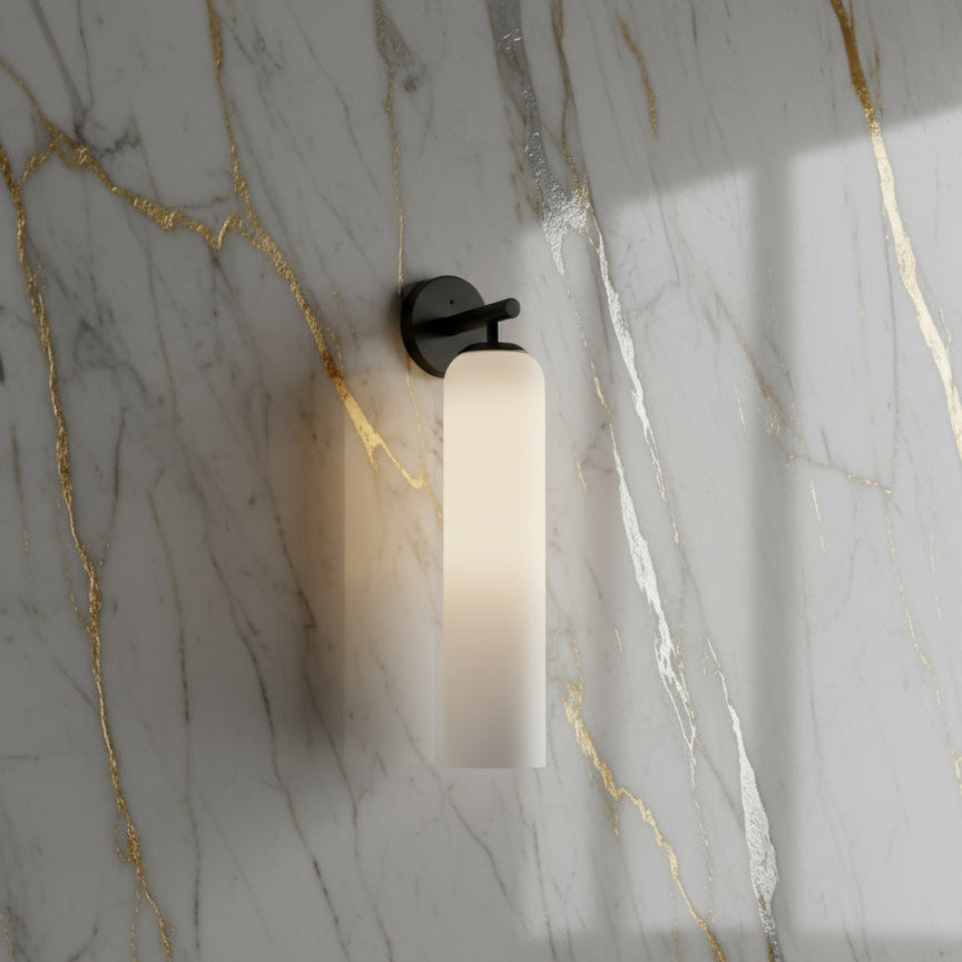 Lumessa Minimalist Glass Cylinder Wall Light
