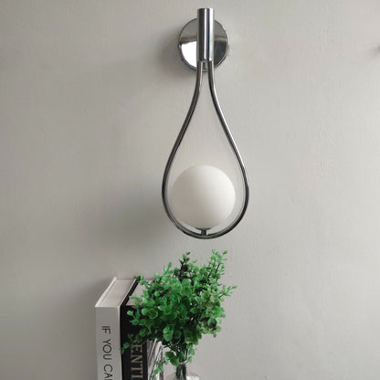 Orvenna Teardrop Iron Globe Wall Light