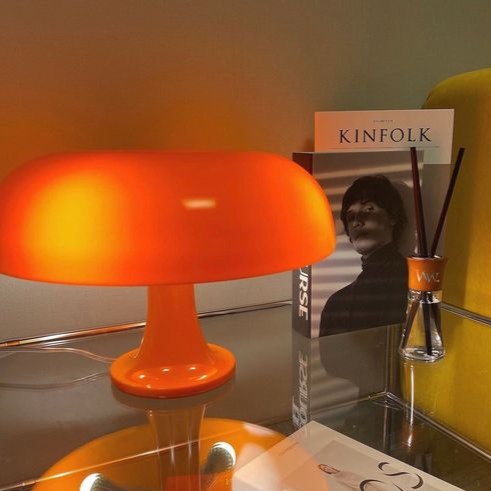 Fungora Scandinavian Opal Mushroom Table Lamp