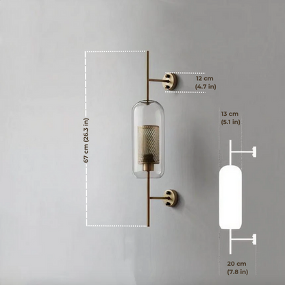 Serenova Retro Glass Wall Light