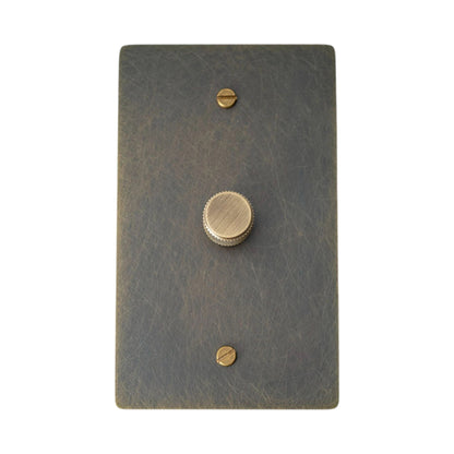 Brevanto Vintage Brass 1-Gang Rotary Dimmer Switch