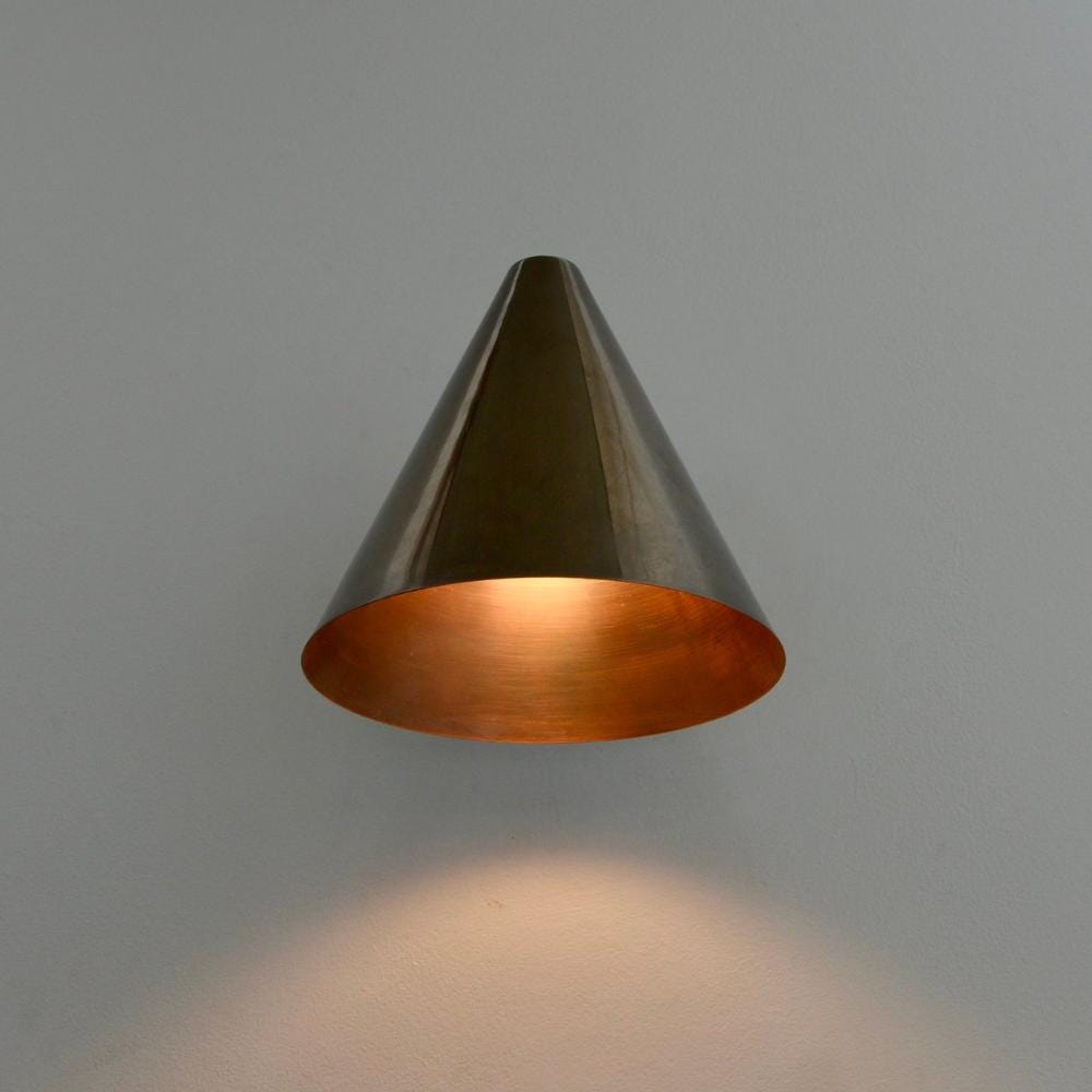 Coniva Minimalist Brass Cone Wall Light