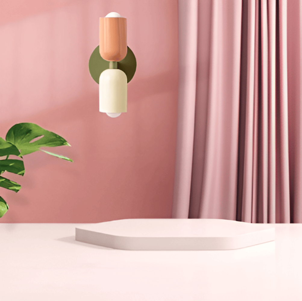 Miravel Bauhaus Iron Capsule Wall Light
