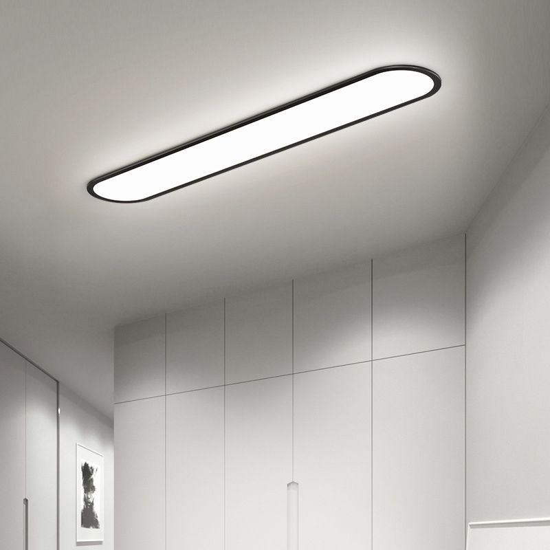 Ovalis Minimalist Metal Oval Ceiling Light