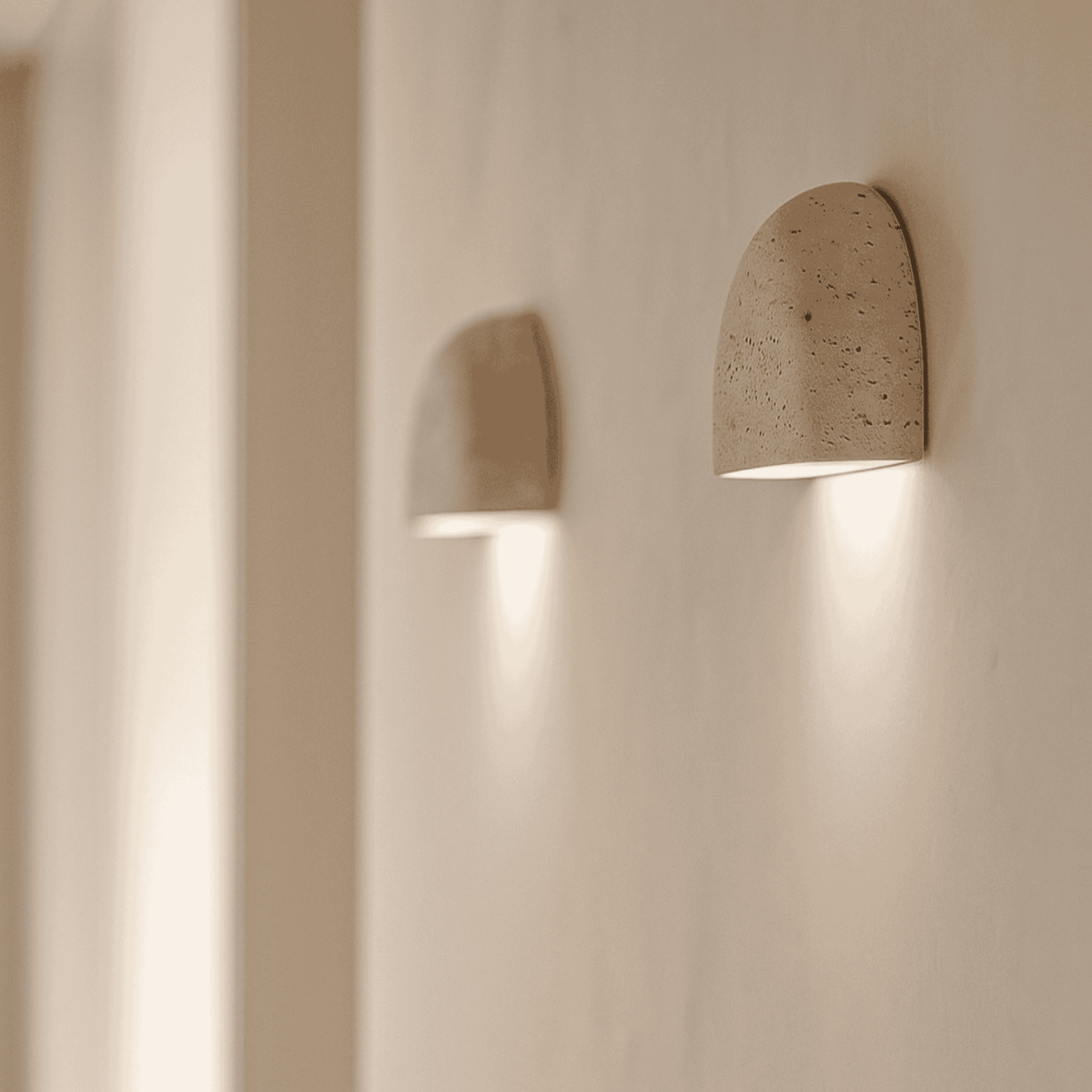 Cavelle Wabi-Sabi Travertine Wall Sconce