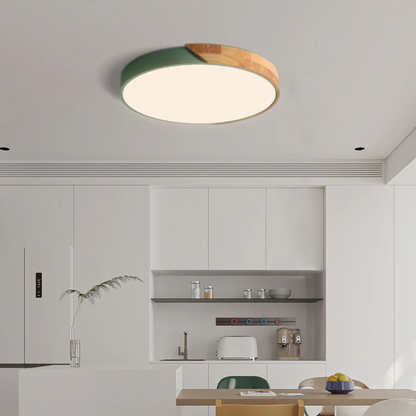 Skalvi Scandinavian Wood Ceiling Light