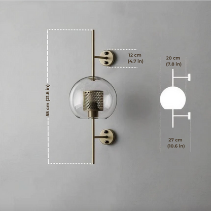 Serenova Retro Glass Wall Light