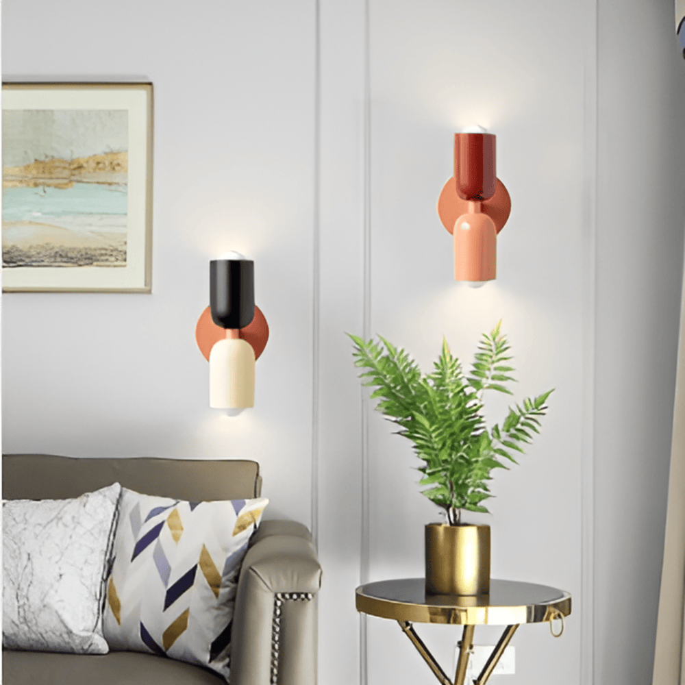 Miravel Bauhaus Iron Capsule Wall Light