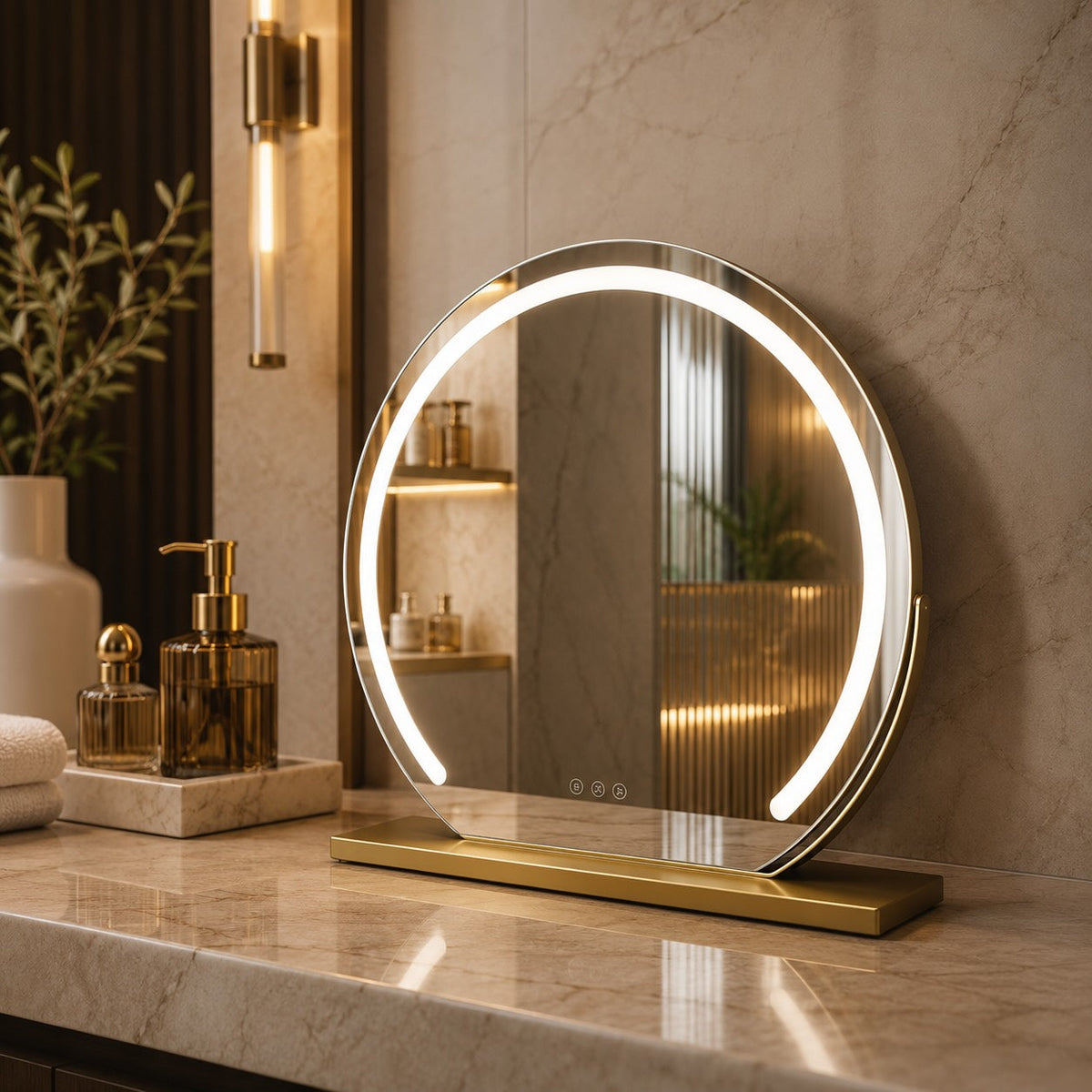 Grenvale Art Deco Brass Table Lamp