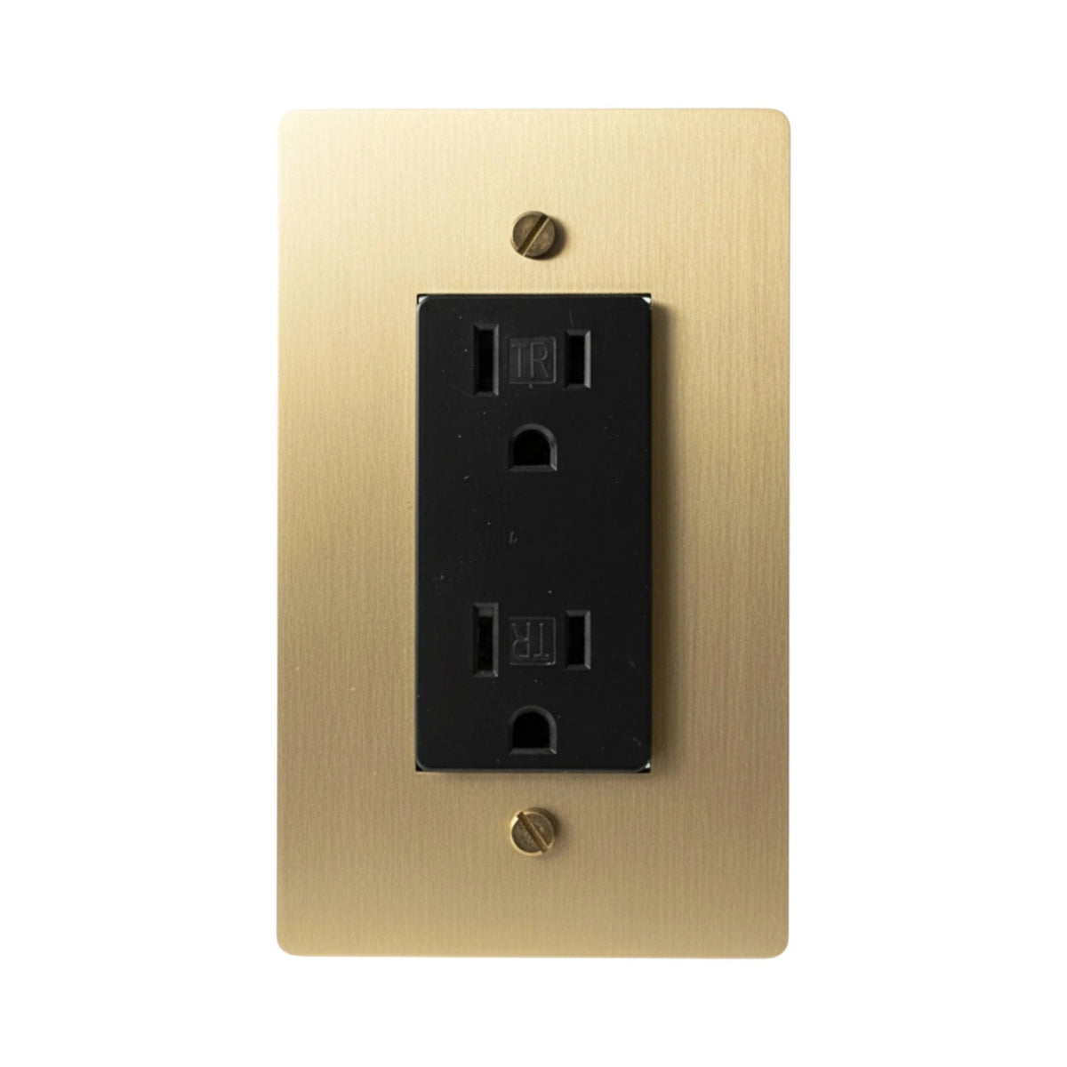 Corvanel Traditional Brass Duplex Socket Outlet