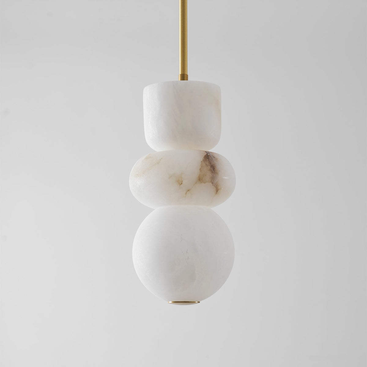 Stacked Alabaster Pendant Light