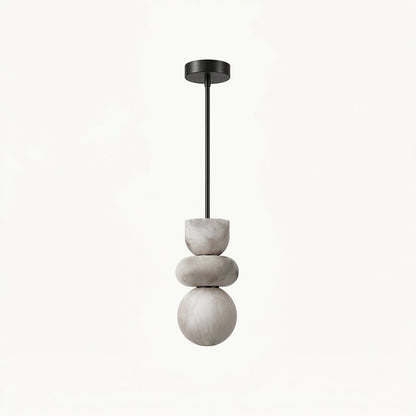 Stacked Alabaster Pendant Light