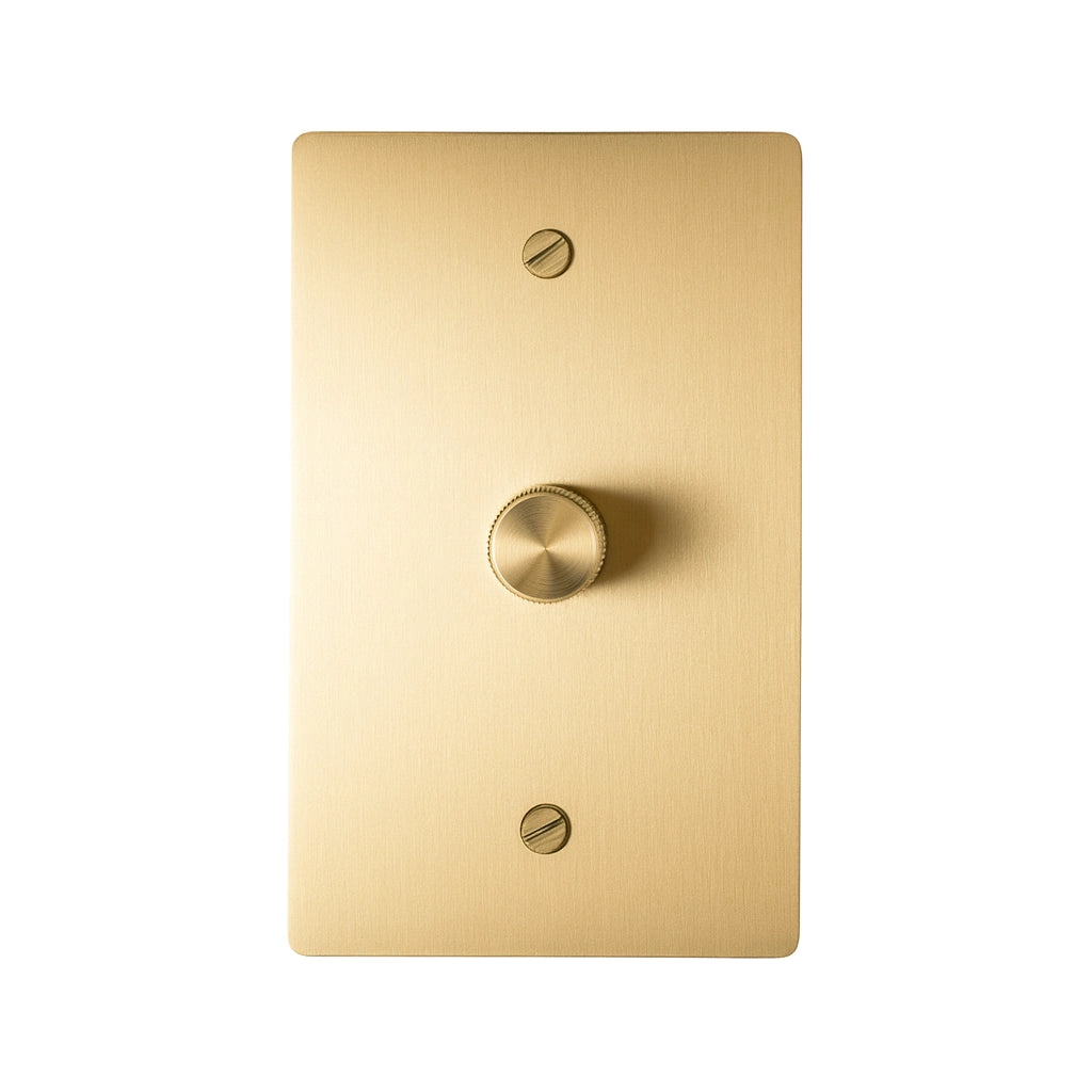Brevanto Vintage Brass 1-Gang Rotary Dimmer Switch