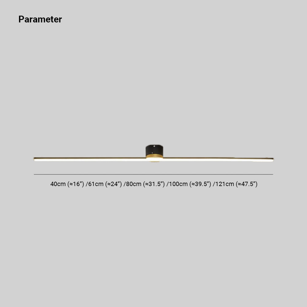 Filara Minimalist Metal Linear Ceiling Light