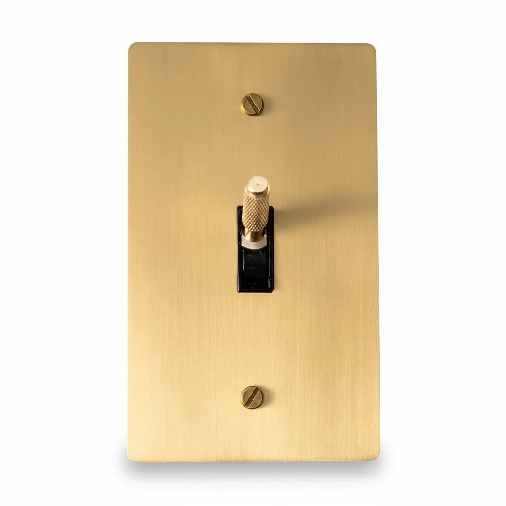 Ivarelle Vintage Solid Brass 1-Gang Toggle Switch
