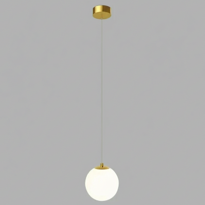 Solvara Nordic Opal Glass Globe Pendant Light