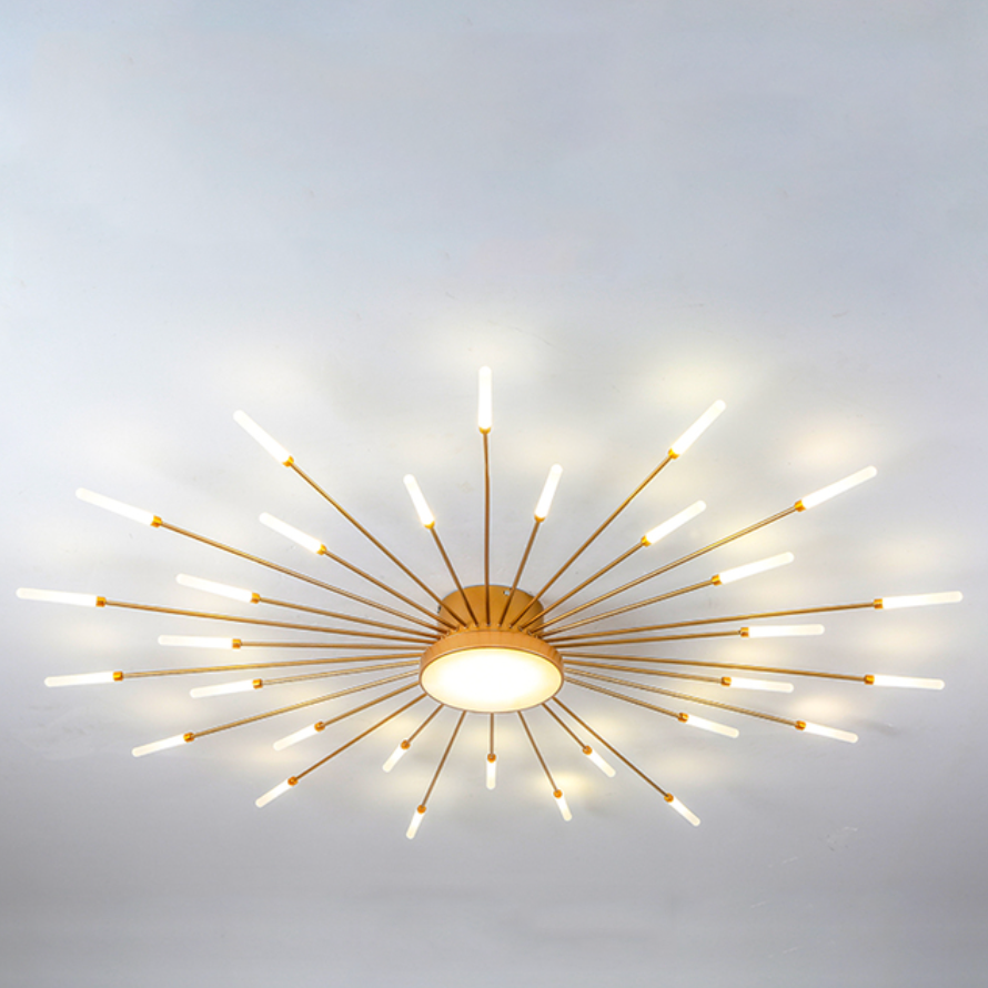 Pyrenna Starburst Metal Firework Ceiling Light