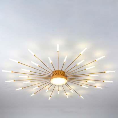 Pyrenna Starburst Metal Firework Ceiling Light