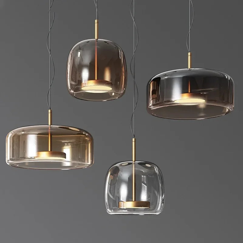 Lumira Nordic Tinted Glass Pendant Light