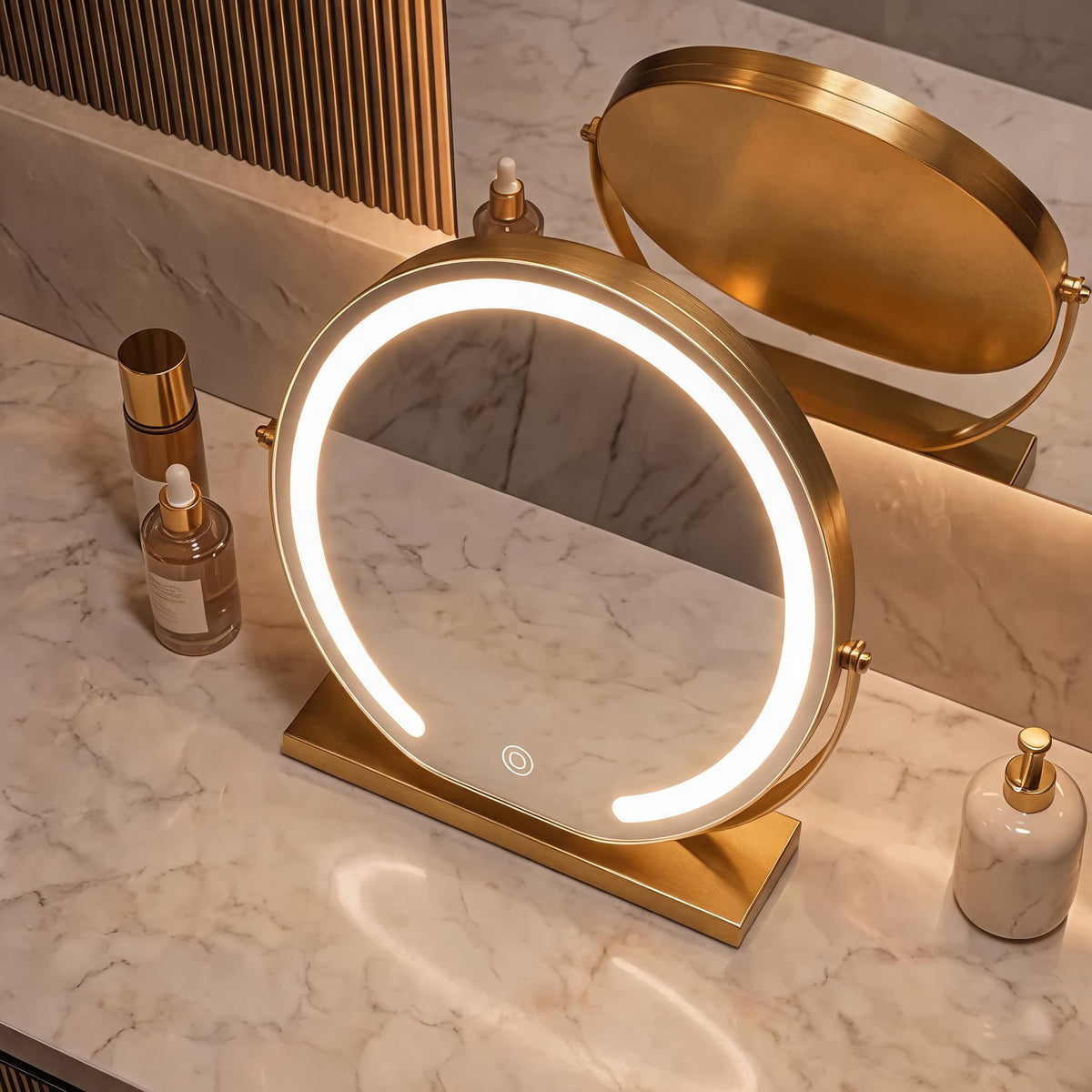 Grenvale Art Deco Brass Table Lamp