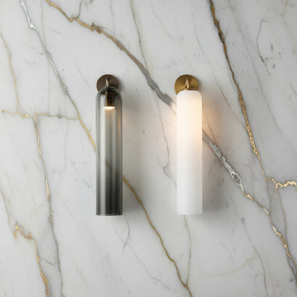 Lumessa Minimalist Glass Cylinder Wall Light