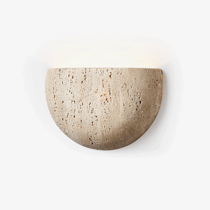 Cavelle Wabi-Sabi Travertine Wall Sconce