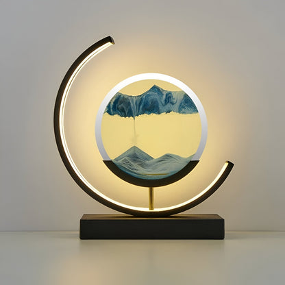 Sandveil Minimalist Aluminium Sand Art Table Lamp