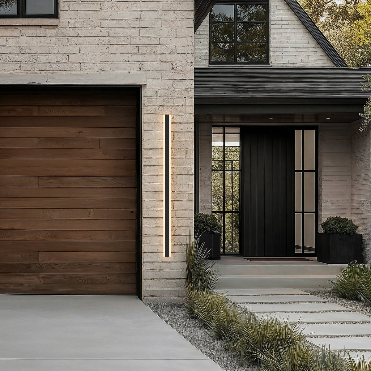 Zephlyn Linear Aluminium Outdoor Wall Light