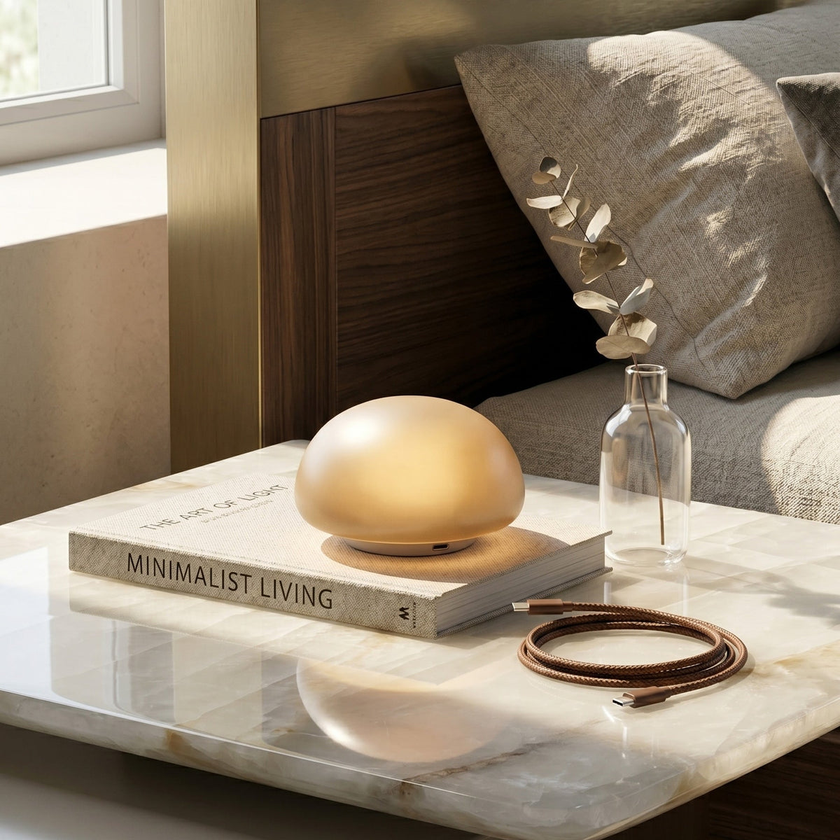 Alvane Minimalist Alabaster Table Lamp