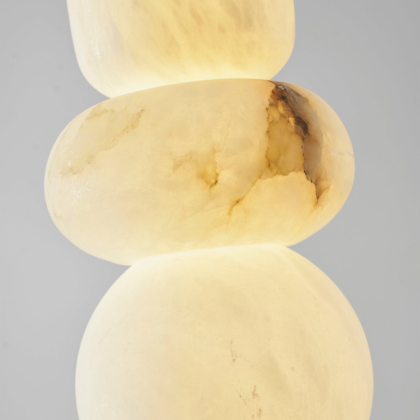 Stacked Alabaster Pendant Light