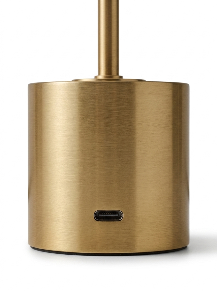 Pravena Mid-Century Brass Table Lamp