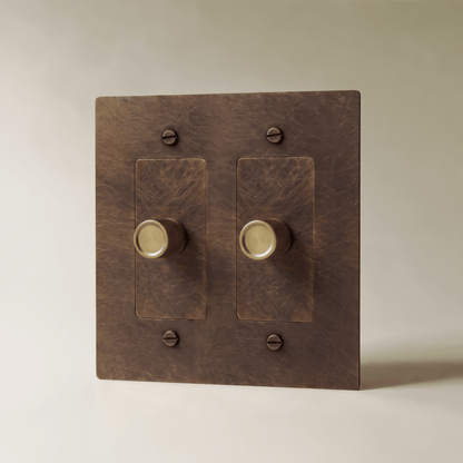 Norvessa Vintage Brass Rotary Dimmer Switch