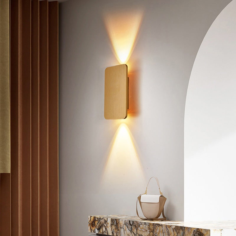 Nyxora Minimalist Metal Rectangular Wall Light