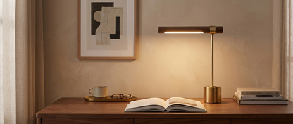 Pravena Mid-Century Brass Table Lamp