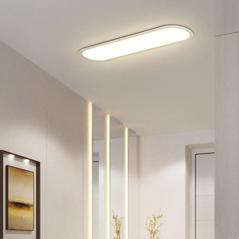 Ovalis Minimalist Metal Oval Ceiling Light