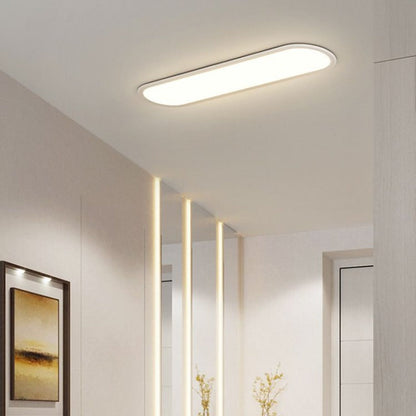 Ovalis Minimalist Metal Oval Ceiling Light