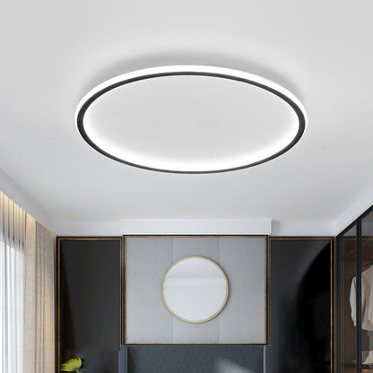 Solvane Scandinavian Aluminium Flush Ceiling Light