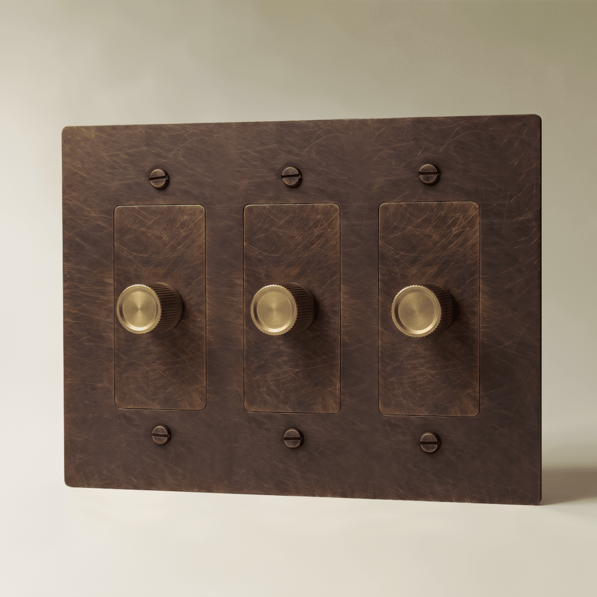Norvessa Vintage Brass Rotary Dimmer Switch
