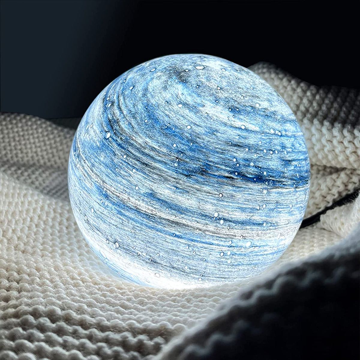 Selenora Celestial Glass Moon Table Lamp