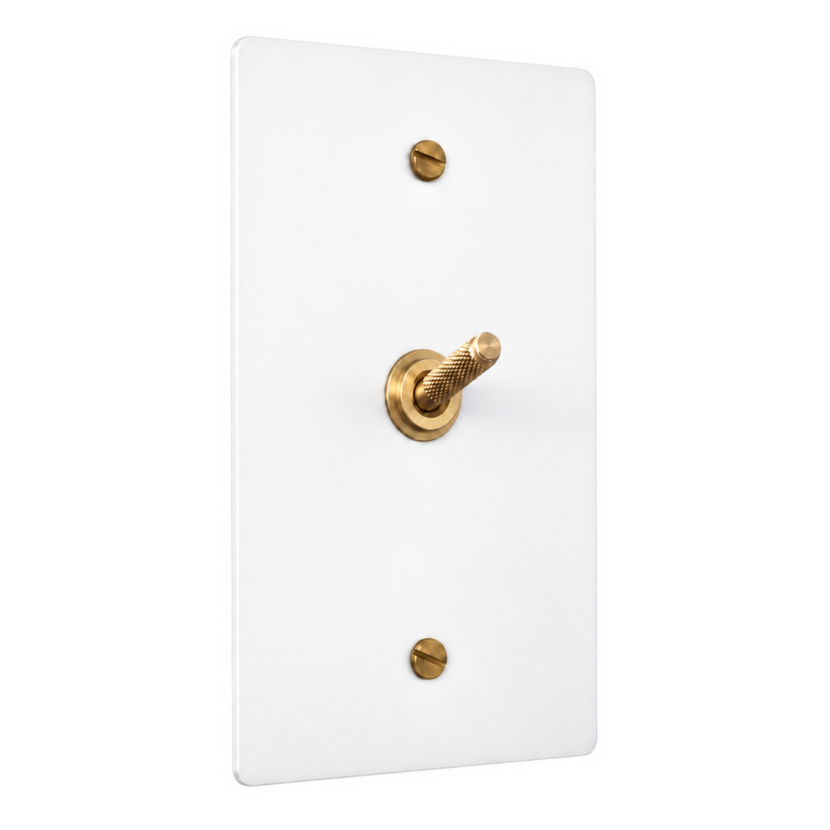 Lumareth Industrial Brass Knurled Toggle Switch