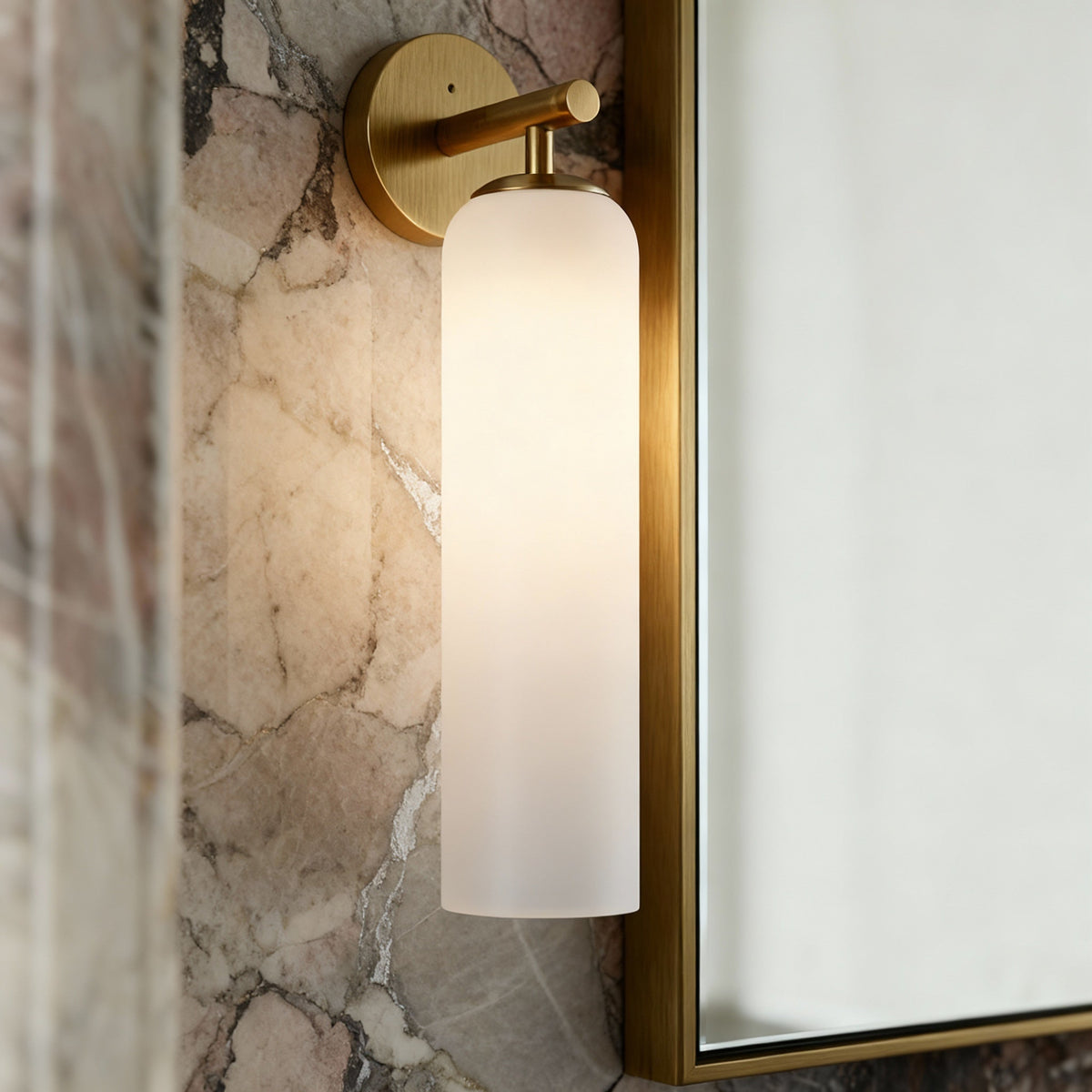 Lumessa Minimalist Glass Cylinder Wall Light
