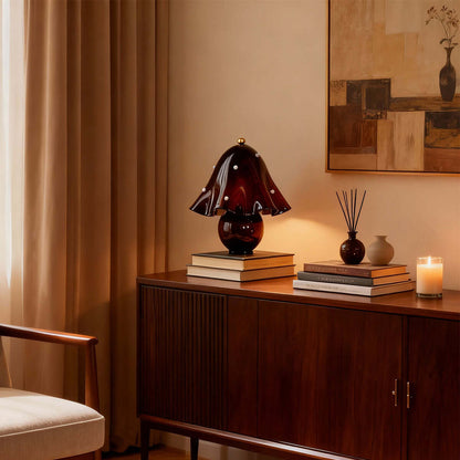 Halcyra Boho Ceramic Table Lamp