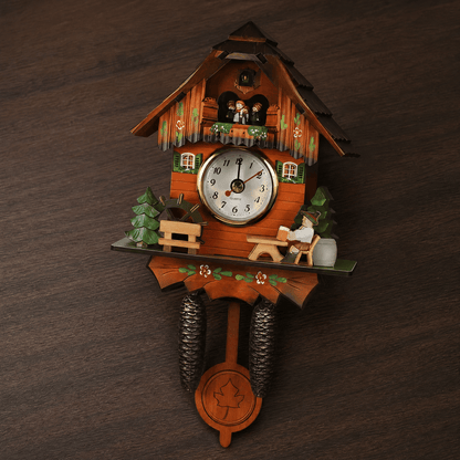 Corlinda Rustic Wood Cuckoo Clock