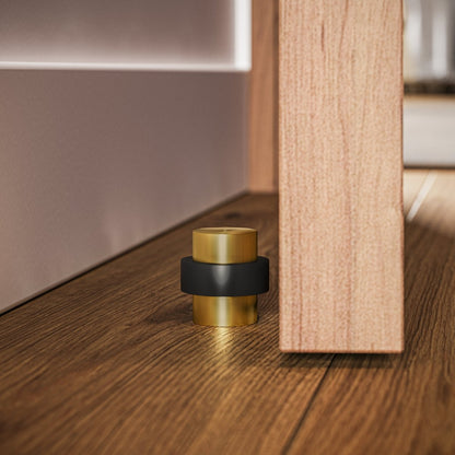 Nelvora Minimalist Brass Floor Door Stop