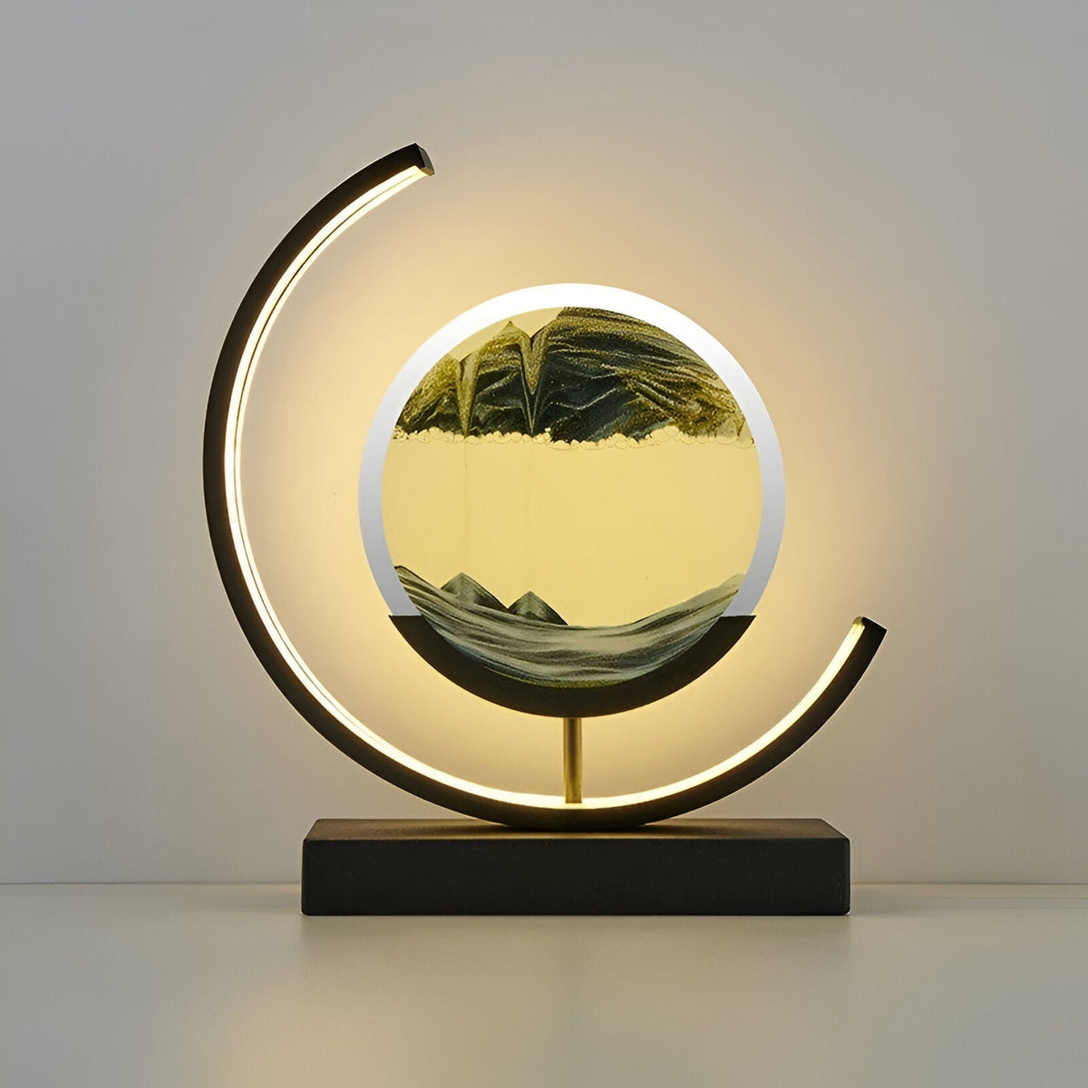 Sandveil Minimalist Aluminium Sand Art Table Lamp