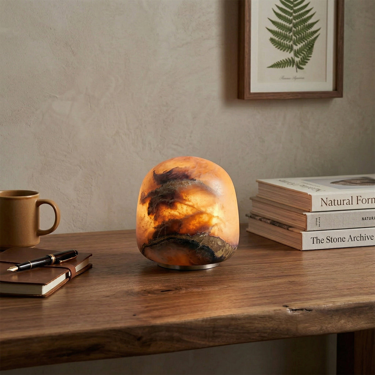 Alvane Minimalist Alabaster Table Lamp