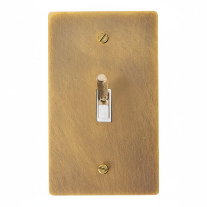 Ivarelle Vintage Solid Brass 1-Gang Toggle Switch