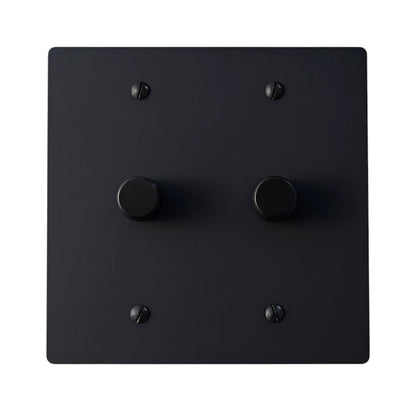 Bellardo Vintage Brass 2-Gang Rotary Dimmer Switch