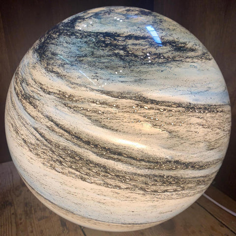 Selenora Celestial Glass Moon Table Lamp
