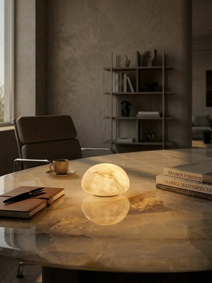 Alvane Minimalist Alabaster Table Lamp